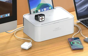 Listwa zasilająca z organizerem, 5x AC, 3x USB, LDNIO SN5310W (biała) - Listwy zasilające - miniaturka - grafika 6