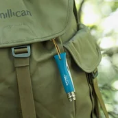 Noże - Nóż Opinel Colorama 06 inox grab turkusowy z rzemieniem - miniaturka - grafika 1