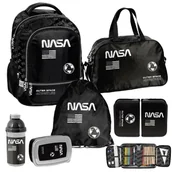 Bidony dla dzieci - Zestaw szkolny 6-elementowy NASA Paso plecak torba worek piórnik bidon śniadaniówka - miniaturka - grafika 1