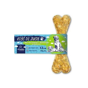 Boskie Smaki Kość Do Żucia Dla Szczeniąt I Seniorów Ze Żwaczem Wołowym Gryzak Dla Psa 12Cm / 55G - Przysmaki dla psów - miniaturka - grafika 1