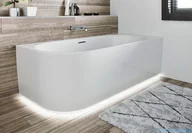 Wanny z hydromasażem - Riho Desire Corner Velvet LED wanna narożna z hydromsażem  Sparkle Mood lewa MATOWA 170x77cm B157004105 - miniaturka - grafika 1