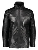 Kurtki męskie - Bugatti Skórzana kurtka w kolorze czarnym - miniaturka - grafika 1