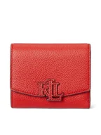 Portfele - LAUREN RALPH LAUREN Mały Portfel Damski 432966782007 Czerwony - miniaturka - grafika 1