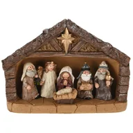 Ozdoby bożonarodzeniowe - Szopka bożonarodzeniowa z figurkami DEKORACYJNA dla dzieci dorosłych - miniaturka - grafika 1