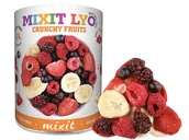 Bakalie - Liofilizowane "Chrupiące owoce - malina, truskawka, jeżyna, czarna porzeczka, banan" Mixit, 70g - miniaturka - grafika 1