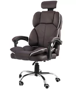 Fotel biurowy, krzesło biurowe Fotel biurowy Artnico Seli 1.0 ciemny brąz - Fotele i krzesła biurowe - miniaturka - grafika 2