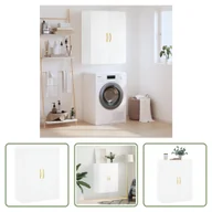 Szafki do salonu - The Living Store Szafka ścienna biała 69,5x34x90 cm - miniaturka - grafika 1