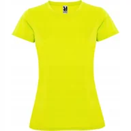 Koszulki i topy damskie - Koszulka Sportowa Damska T-shirt CONTROL DRY ROLY 0423 FLUOR YELLOW 2XL - miniaturka - grafika 1