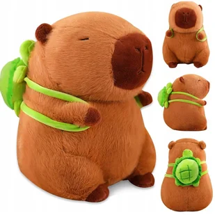 Maskotka Kapibara z Plecakiem Żółwiem Duży Pluszak Poduszka 2w1 42 Cm XL - Maskotki i pluszaki Maskotka Kapibara z Plecakiem Żółwiem Duży Pluszak Poduszka 2w1 42 Cm XL - Maskotki i pluszaki - miniaturka - grafika 1