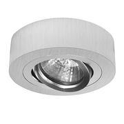 Lampy sufitowe - Lampa spot halogenowa ruchoma srebrna szczotkowana GU10 1007 - Decorativi - miniaturka - grafika 1