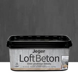 Efekt dekoracyjny LOFT BETON 2 l kolor nr 4 Efekt betonu JEGER - Tynki - miniaturka - grafika 1