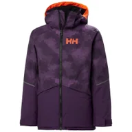 Kurtki narciarskie - Helly Hansen Stellar, kurtka narciarska, juniorska, fioletowa - miniaturka - grafika 1