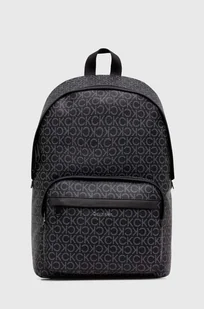 Calvin Klein plecak męski kolor czarny duży wzorzysty - Plecaki - miniaturka - grafika 1