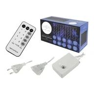 Oświetlenie świąteczne - Kurtyna świetlna 240 x LED, 3 x 2 m, 8 funkcji, AC 230 V, sterowana pilotem, światło zimne białe. (1LM) - miniaturka - grafika 1