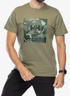 Koszulki i topy damskie - Koszulka z nadrukiem Helly Hansen Core Graphic T-Shirt - lav green - miniaturka - grafika 1