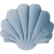 Poduszki dekoracyjne - Niebieska aksamitna poduszka dekoracyjna Westwing Collection Shell, 28x30 cm - miniaturka - grafika 1