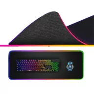 Podkładki pod mysz - Podkładka Pod Mysz I Klawiaturę Dla Graczy Rgb Led Nice Life - miniaturka - grafika 1