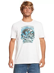 Quiksilver Podstawowa koszulka męska biała S - Koszulki męskie - miniaturka - grafika 1