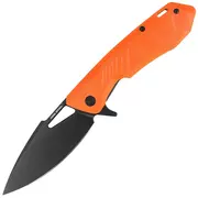 Noże - Nóż składany Real Steel Pelican Orange G10 / Black Steel, Black D2 by Aslan Zhanabayev (7922) - miniaturka - grafika 1