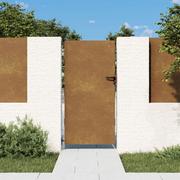 Bramy garażowe - vidaXL Furtka ogrodowa, 85x200 cm, stal kortenowska - miniaturka - grafika 1
