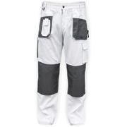 Odzież robocza - Dedra Spodnie ochronne BH4SP-M Biały rozmiar M/50) BH4SP-M BH4SP-M - miniaturka - grafika 1