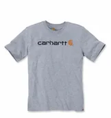 Koszulki męskie - Koszulka Carhartt Core Logo T-Shirt Grey S - miniaturka - grafika 1