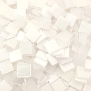 Mozaika ton in ton biała 10x10 mm - 190 sztuk - Zabawki kreatywne - miniaturka - grafika 1