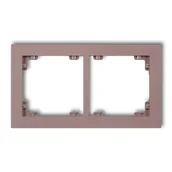 Klawisze i ramki - Karlik Ramka podwójna Deco pastel matt - lawendowy - miniaturka - grafika 1