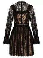 Sukienki - ApartFashion Sukienka damska, czarno-beżowa, normalna - miniaturka - grafika 1