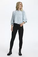 Spodnie damskie - Cream Crlani Twill-Shape Fit dżinsy damskie, Czarny i czerwony, czarny i pomarańczowy, 27W x 32L - miniaturka - grafika 1