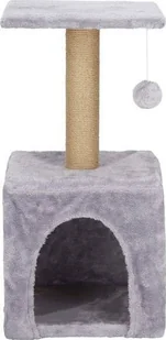 Springos Drapak dla kota sizal 3-poziomowy domek słupek z zabawkami 62 cm UNIWERSALNY - Drapaki dla kotów - miniaturka - grafika 1