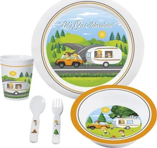 Brunner Zestaw obiadowy dla dzieci Brunner Let's Go Adventure 3+ Uniwersalny - Miseczki i talerzyki dla dzieci - miniaturka - grafika 1