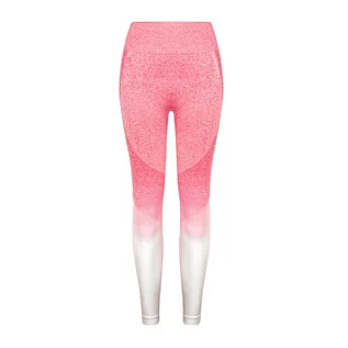 Legginsy - Legginsy bezszwowe damskie Carpatree Phase Seamless różowo-białe CP-PSL-PW L - grafika 1