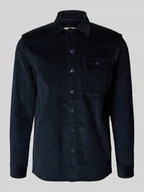 Koszule męskie - Koszula casualowa o kroju regular fit z kieszenią na piersi - miniaturka - grafika 1