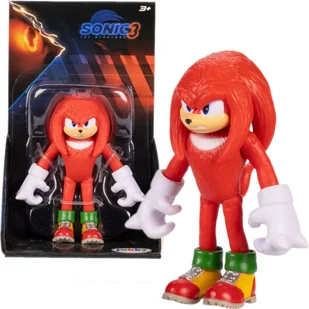 SONIC THE HEDGEHOG MOVIE 3 JAKKS ORYGINALNA RUCHOMA FIGURKA KNUCKLES - Figurki dla dzieci - miniaturka - grafika 1