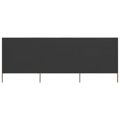 Parawany - vidaXL Lumarko Parawan 3-skrzydłowy z tkaniny, 400x160 cm, antracytowy 47142 - miniaturka - grafika 1