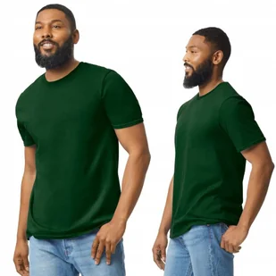 T-shirt Koszulka Męska Bawełna SOFTSTYLE Gildan GI64000 ZIELONY Forest L - Koszulki męskie - miniaturka - grafika 1