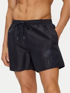 Armani Exchange Szorty plażowe 953001 4R627 62636 Granatowy Regular Fit - Kąpielówki męskie - miniaturka - grafika 1
