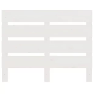 Lumarko Wezgłowie łóżka, białe, 75x3x80 cm, lite drewno sosnowe - Łóżka - miniaturka - grafika 4