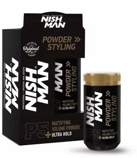 NISHMAN Puder do włosów P5+ ULTRA MOCNY 20g - Kosmetyki do stylizacji włosów - miniaturka - grafika 1