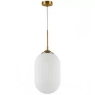 Lampy sufitowe - Luces Exclusivas Wisząca LAMPA loftowa ARJONA LE41881 Luces Exclusivas szklana OPRAWA zwis modernistyczny biały mosiądz - miniaturka - grafika 1