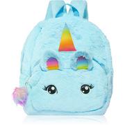 Plecaki szkolne i tornistry - BrushArt KIDS Fluffy unicorn backpack Large plecak dla dzieci Blue (29 x 33 cm) - miniaturka - grafika 1