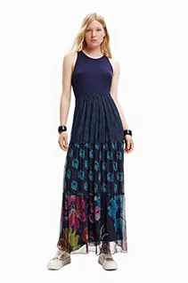 Sukienki - Desigual Sukienka damska, niebieski, XS - grafika 1