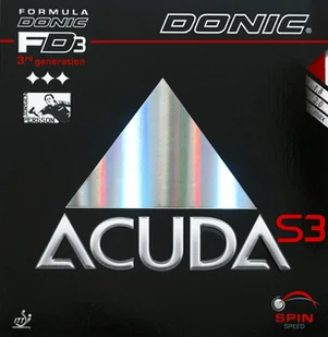 Pokrycie Donic  Acuda S3  Czarny, 2,0 mm - Tenis stołowy - miniaturka - grafika 1