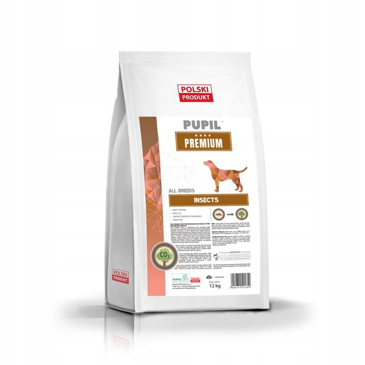 PUPIL Premium Insects - sucha karma dla psa - 12kg