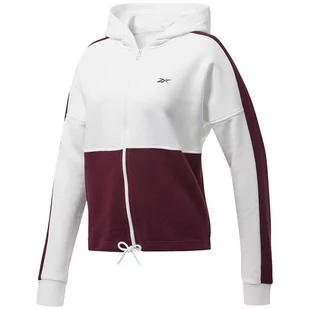 Bluza Damska Reebok Te Linear Logo Ft Bordowo-Biała Fu2203-Xl - Bluzy damskie - miniaturka - grafika 1
