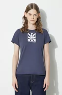 Koszulki sportowe damskie - Columbia t-shirt sportowy Sun Trek kolor granatowy 1931753 - miniaturka - grafika 1