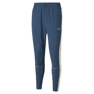Spodnie dresowe męskie Puma Run Tapered niebieskie 52085865-XXL - Dresy męskie - miniaturka - grafika 1