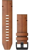 Akcesoria do pulsometrów i zegarków sportowych - Skórzany pasek Garmin QuickFit 26mm Fenix 5x/5x+/6x  orzechowy 010-12864-05 - miniaturka - grafika 1
