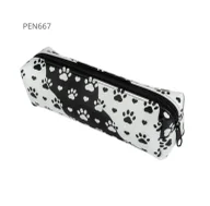 Piórniki - Piórnik jednokomorowy czarny lapy - Pajacyk - miniaturka - grafika 1